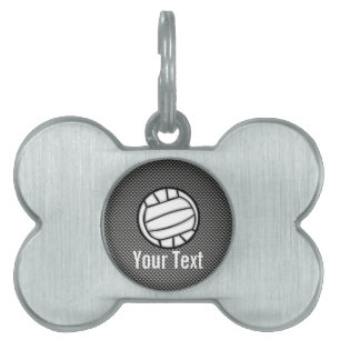 Placa Para Mascotas Falso voleibol de la fibra de carbono
