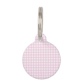 Placa Para Mascotas Faye & Lauren Pink Gingham