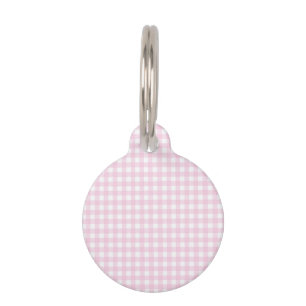 Placa Para Mascotas Faye & Lauren Pink Gingham