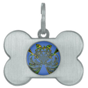 Placa Para Mascotas Feather Fish