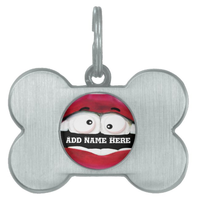 Placa Para Mascotas ¡Feliz! (Frente)