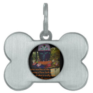 Placa Para Mascotas Feliz amor de Pascua, fe y deseos de esperanza