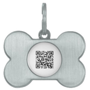 Placa Para Mascotas ¡Feliz Año Nuevo! — Código QR