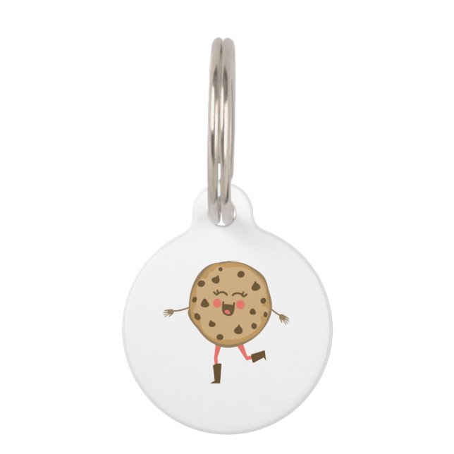 Placa Para Mascotas Feliz Cookie (Anverso)