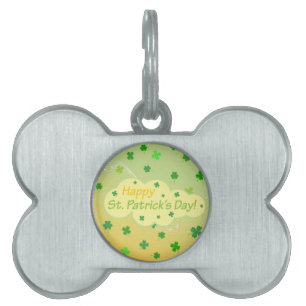 Placa Para Mascotas Feliz Día de Santo Patrocinador 1