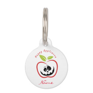 Placa Para Mascotas Feliz encuentro entre Jack O'lantern Thunder_Cove