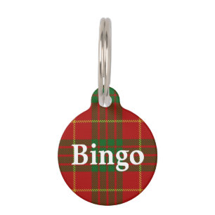 Placa Para Mascotas Feliz Mascota Clan Cameron Tartan Plaid
