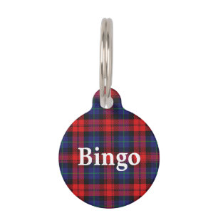 Placa Para Mascotas Feliz Mascota Clan MacLachlan Tartan Plaid