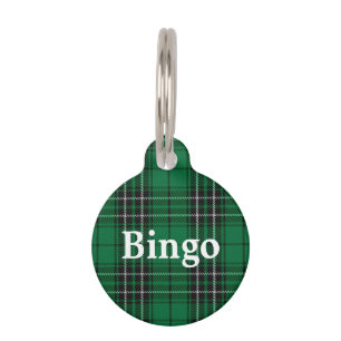 Placa Para Mascotas Feliz Mascota Clan MacLean Hunting Tartan Plaid