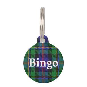 Placa Para Mascotas Feliz Mascota Clan Malcolm Tartan Plaid