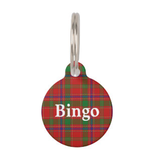 Placa Para Mascotas Feliz Mascota Clan Munro Tartan Plaid