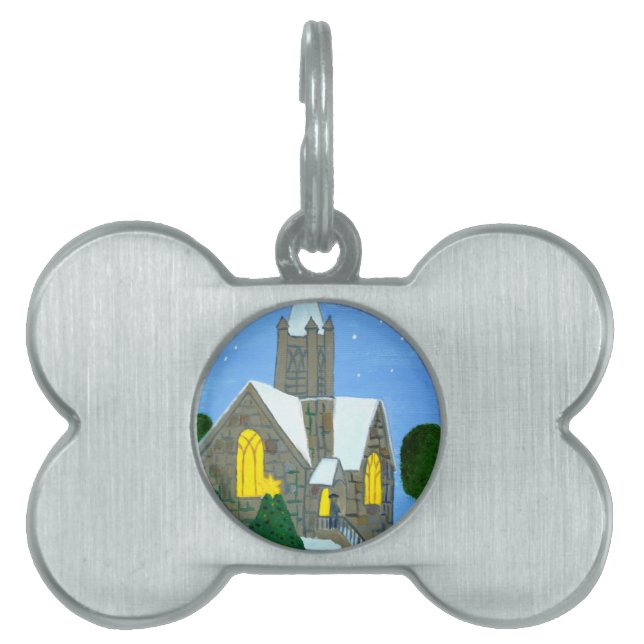 Placa Para Mascotas Feliz Navidad (Frente)