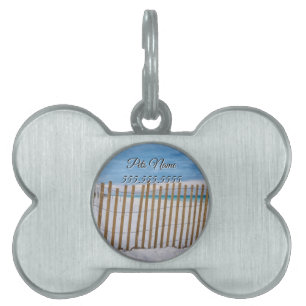 Placa Para Mascotas Fence Wooden Beach Fence Sunrise Destin Pet Tag