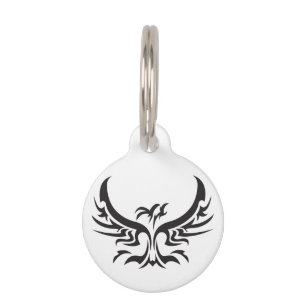 Placa Para Mascotas Fénix tribal