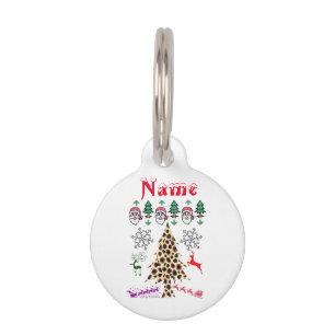 Placa Para Mascotas Feo revoltijo aleatorio de Navidad Thunder_Cove