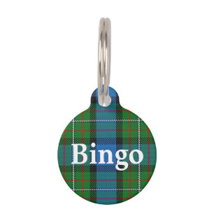Placa Para Mascotas Fergusson Ferguson Tartan Plaid
