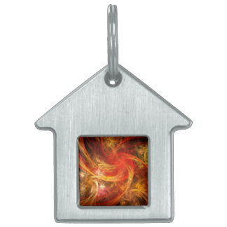 Placa Para Mascotas Firestorm Nova Resumen Casa de Arte