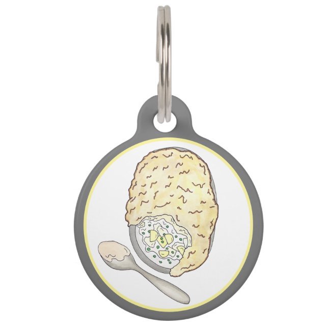 Placa Para Mascotas Fisherman's Fish Pie UK Pub Food Cuisine (Anverso)