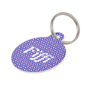 Placa Para Mascotas Flor de vida - sello - BG 4