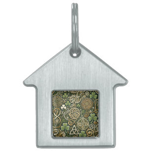 Placa Para Mascotas Florecer Celta