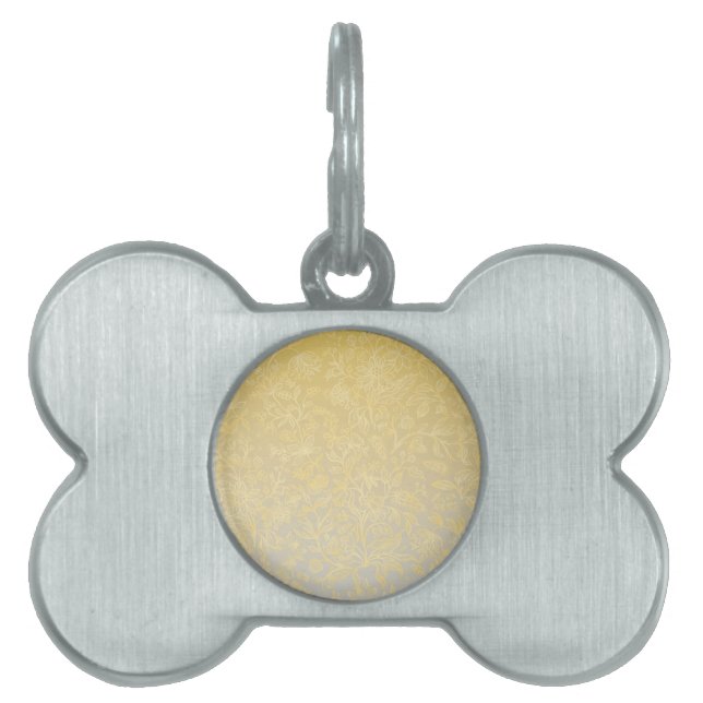 Placa Para Mascotas Flores decorativas 20 (Frente)