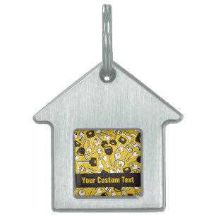 Placa Para Mascotas Fondo de conjunto de claves