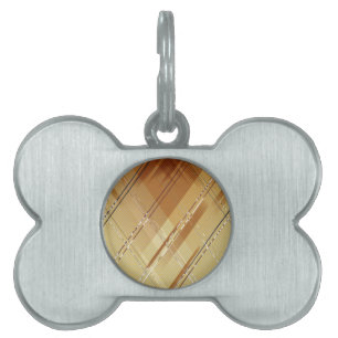 Placa Para Mascotas Fondo de franjas diagonales 3