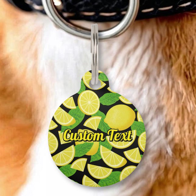 Placa Para Mascotas Fondo de limón (Subido por el creador)