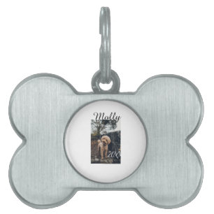 Placa Para Mascotas Foto cumpleaños animal gato perro mascota fecha añ