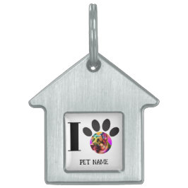 Placa Para Mascotas Foto de mascota personalizada y nombre de perro pe