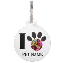 Placa Para Mascotas Foto de mascota personalizada y nombre de perro pe