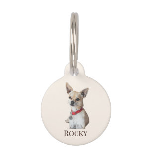 Placa Para Mascotas Foto de perro personalizada   Nombre de mascota pe