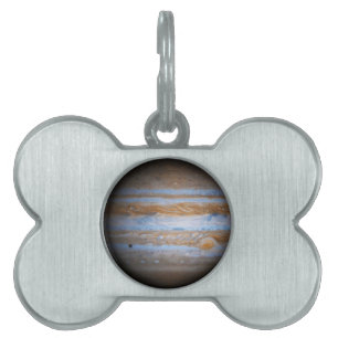Placa Para Mascotas Foto imponente del planeta Júpiter