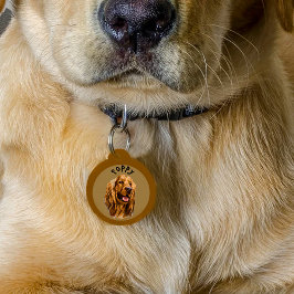 Placa Para Mascotas Foto personalizada de Cocker Spaniel | Personaliza