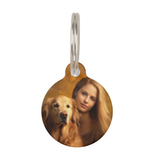 Placa Para Mascotas Foto y texto de perros Personalizados personalizad