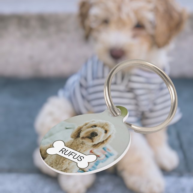 Placa Para Mascotas Foto Y Texto Personalizado Personalizados (Subido por el creador)