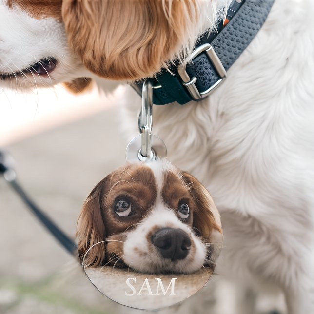 Placa Para Mascotas Foto y texto personalizados (Subido por el creador)