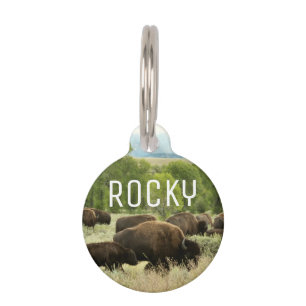 Placa Para Mascotas Fotografía de animales de la naturaleza de Wyoming