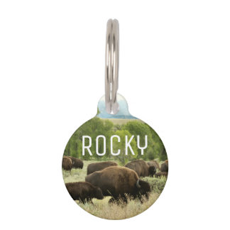 Placa Para Mascotas Fotografía de animales de la naturaleza de Wyoming