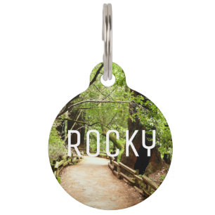 Placa Para Mascotas Fotografía de la Naturaleza de Camino II de Muir W