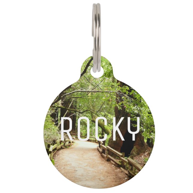 Placa Para Mascotas Fotografía de la Naturaleza de Camino II de Muir W (Anverso)