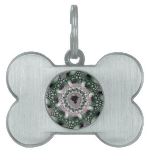 Placa Para Mascotas Fractal