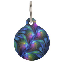 Fractal verde rosa azul luminoso colorido abstract