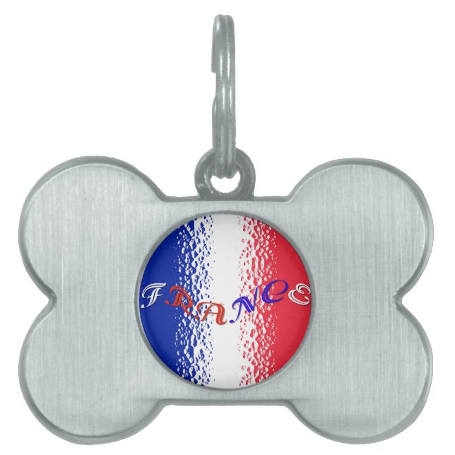 Placa Para Mascotas Francia (Frente)