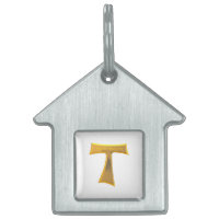Franciscan Tau Cross Pax Et Bonum Gold Metallic