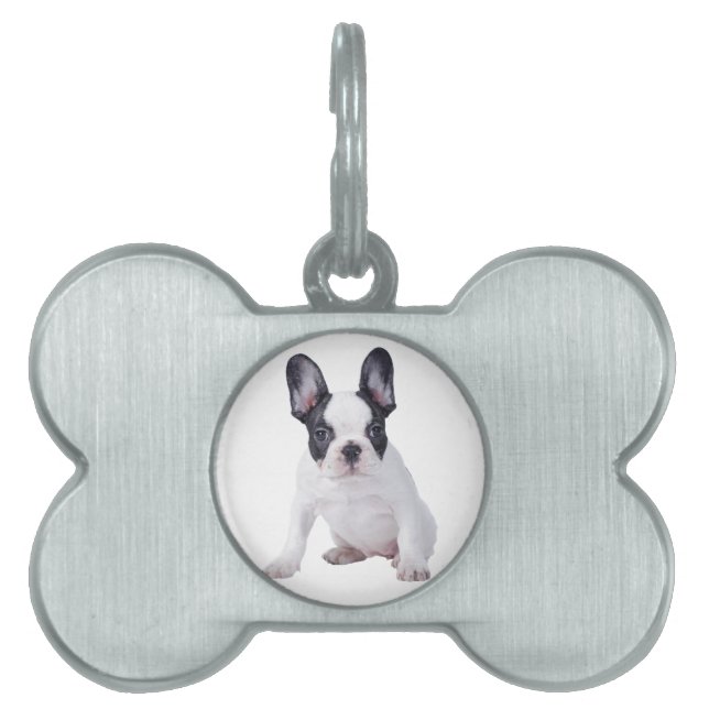 Placa Para Mascotas Frenchie-cachorro de bulldog francés (Frente)