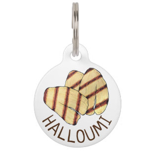 Placa Para Mascotas Fried Halloumi comida chipriota Haloumi Cheese