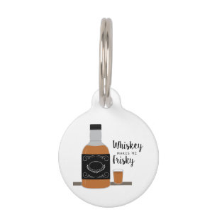 Placa Para Mascotas Frisky Whiskey