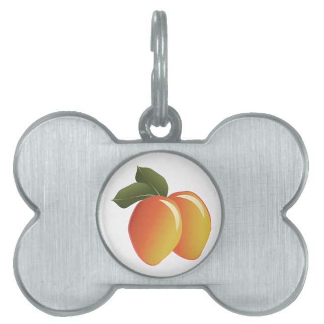 Placa Para Mascotas Fruta del mango (Frente)