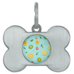 Placa Para Mascotas Fruta mixta